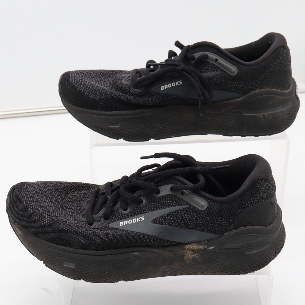 Brooks Running Shoe Womens 8 Ghost Max Black Cushion Road Good